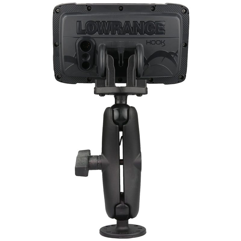 RAM Drill Down Heavy Duty 1.5" Ball Mount for Lowrance Hook 2 and Reveal
