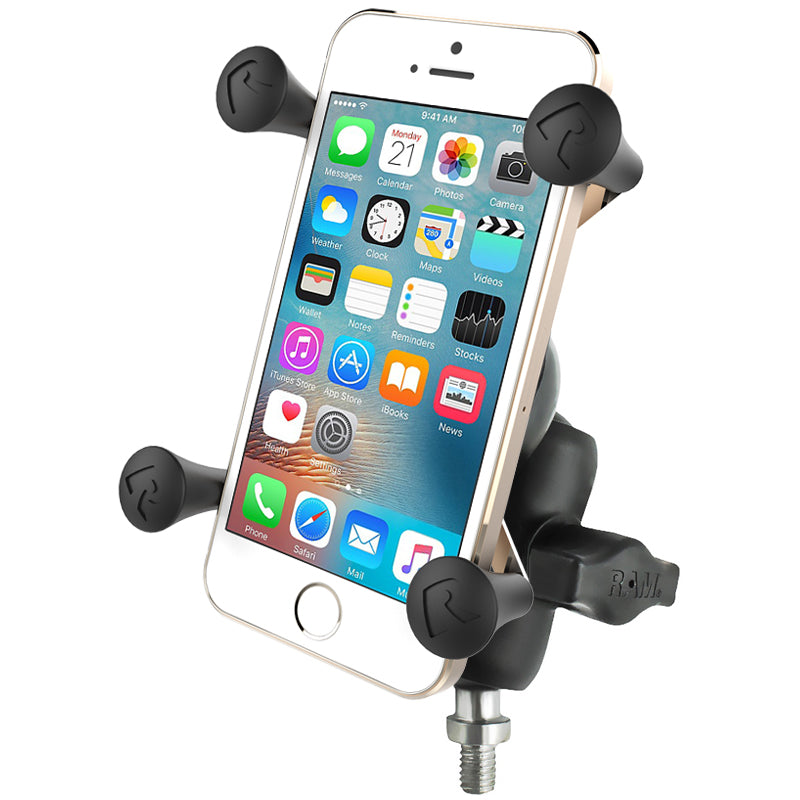 RAM Phone Mount for Motorcycle with 3/8"-16 Threaded Base