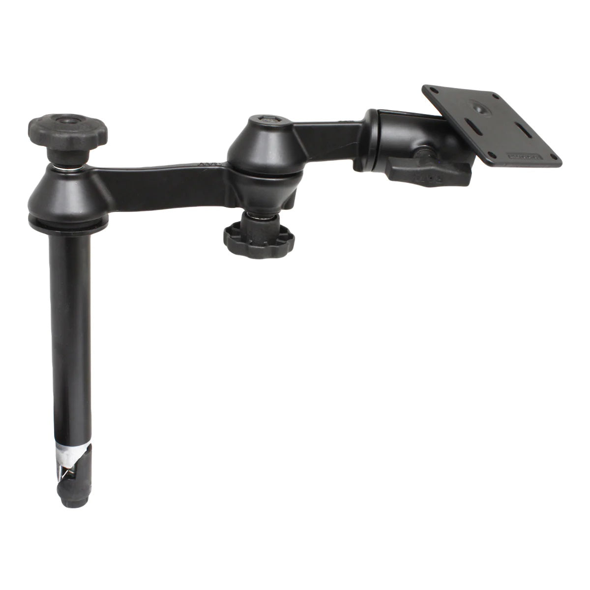 RAM 8" Upper Pole with Double Swing Arms & 75x75mm VESA Plate