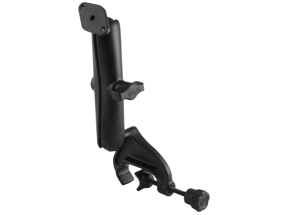 RAM Yoke Clamp 1" Ball Mount with Long Socket Arm & Diamond Base