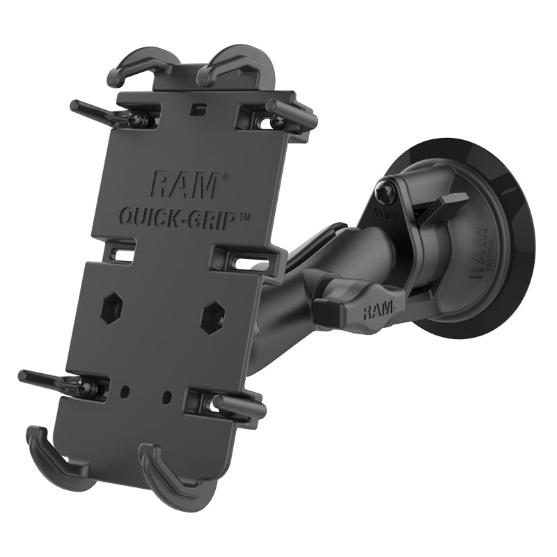 RAM Twist-Lock Suction Cup Mount with Quick-Grip XL Holder