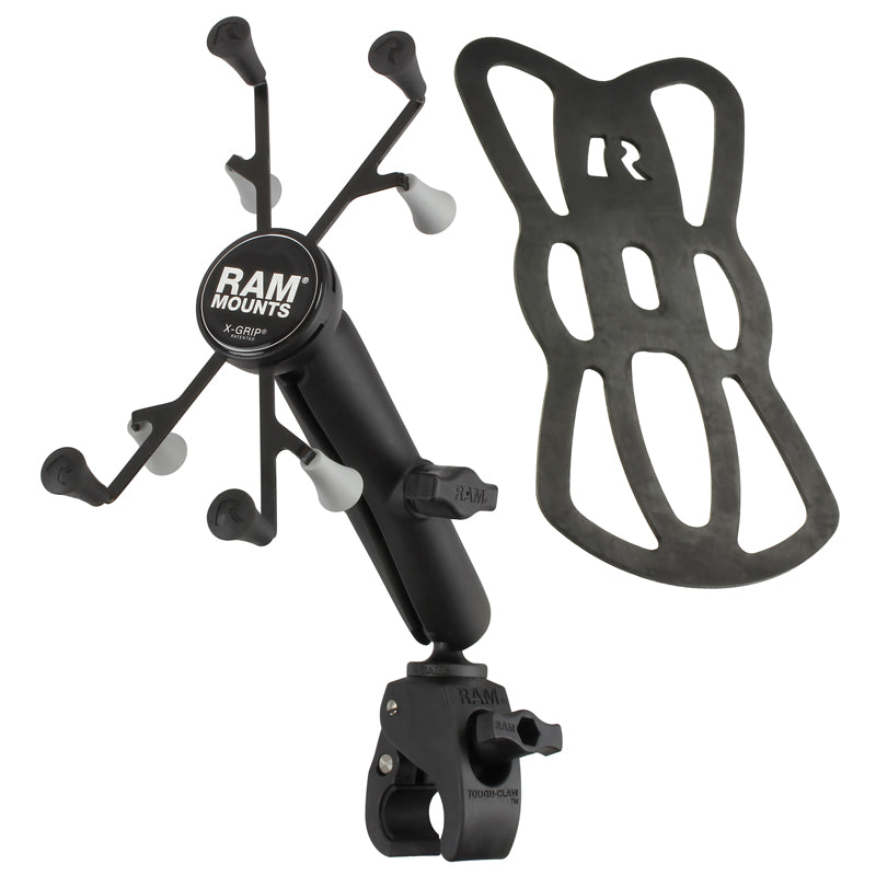 RAM Small Tough-Claw 1" Ball Long Mount with X-Grip Holder for 7" - 8" Tablets