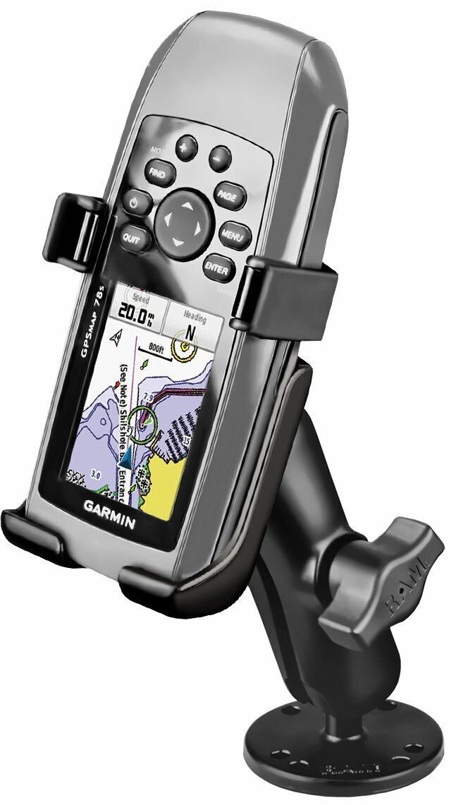RAM Drill Down 1" Ball Mount for Garmin GPS 12H, GPS 73, GPSMAP 78