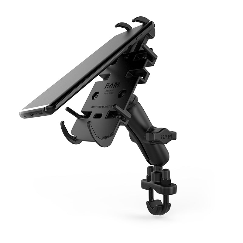 RAM Handlebar Mount with U-bolt and Quick-Grip Holder for Phone / GPS