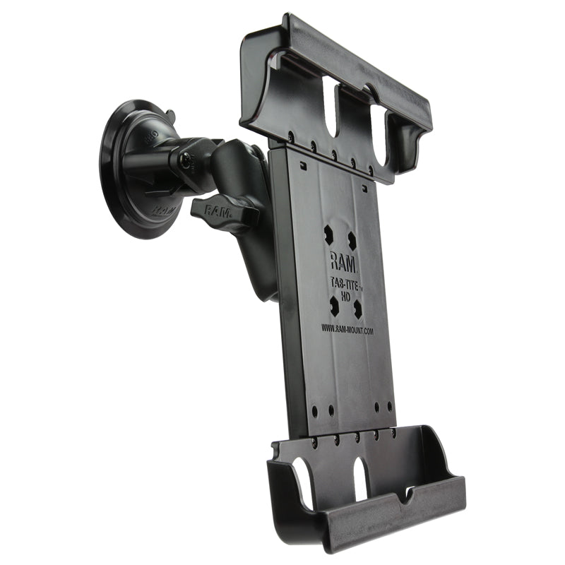 RAM Suction Cup Mount with Tab-Tite Holder for 9" - 10.5" Tablet with Case