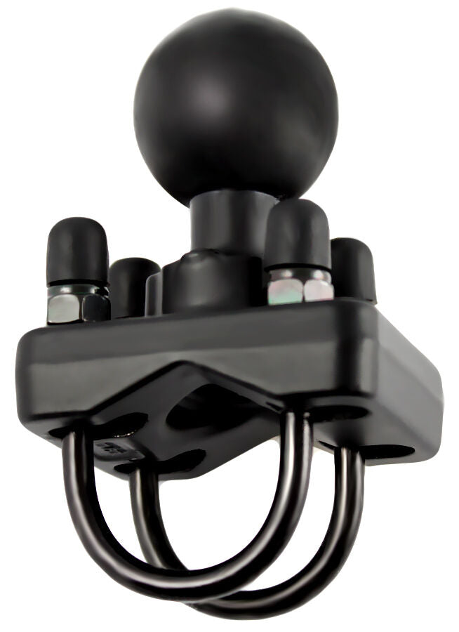 RAM Double U-Bolt Mount Base with 1.5" Ball for 1" - 1.25" Rails