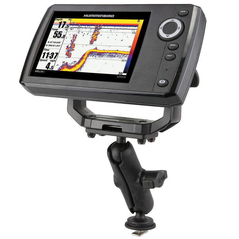 RAM Track Ball Mount with 1.5" x 3" Plate for Humminbird Helix 5 GPS / Sonar