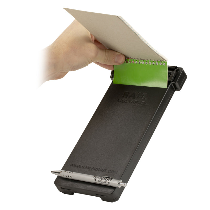 RAM Yoke Clamp Mount with Multi-Pad Universal Notepad Holder
