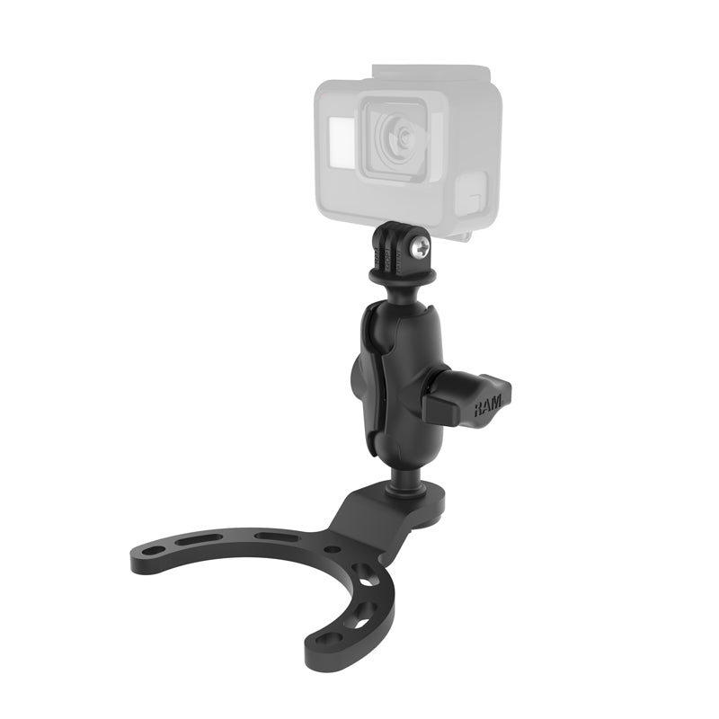 RAM Motorcycle Gas Tank Small Base Mount with Adapter for GoPro & Other Cameras