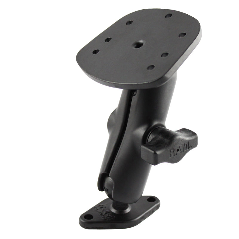 RAM Drill Down Diamond Base 1" Ball Mount for Humminbird Piranha + More