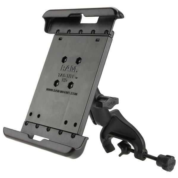 RAM Tab-Tite Yoke Clamp Mount for iPad mini and Other 8" Tablets with Case