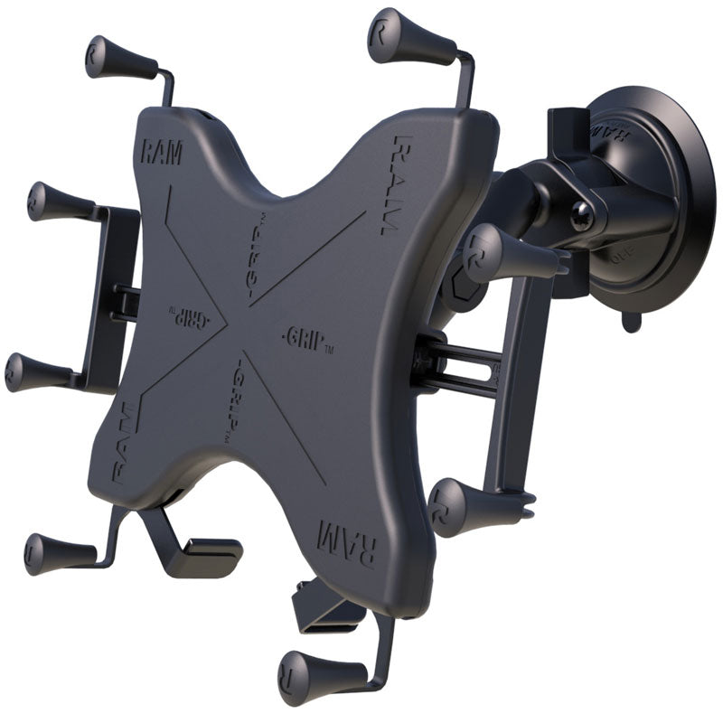 RAM Suction Cup Mount with X-Grip Holder for 12" Tablets