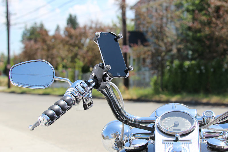 RAM Tough-Claw Handlebar Rail Mount with X-Grip Holder for Large Phones/GPS