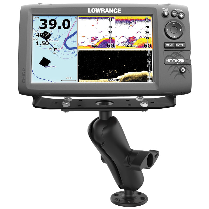 RAM Drill Down Marine Mount for 9" - 12" Fish Finders