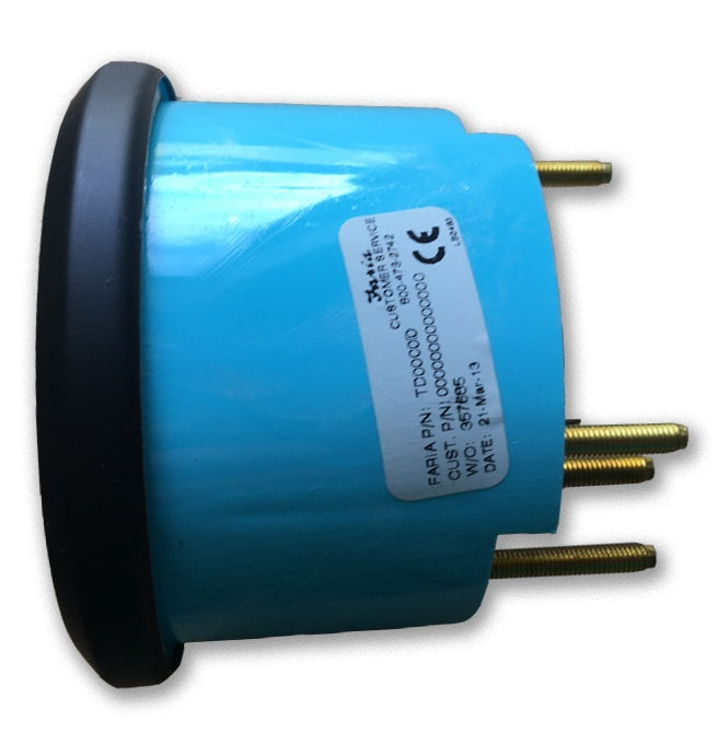 Faria Beede Euro 4" Tachometer with Hourmeter - Black - For Outboard Gas Engines (7,000 RPM)