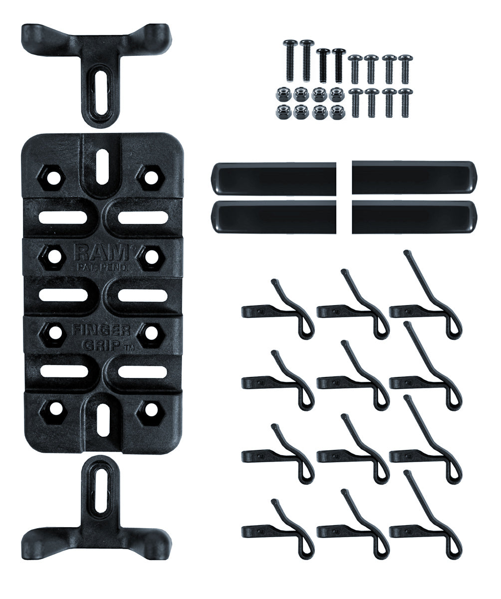 RAM Yoke Clamp 1" Ball Mount with Universal Finger-Grip Holder