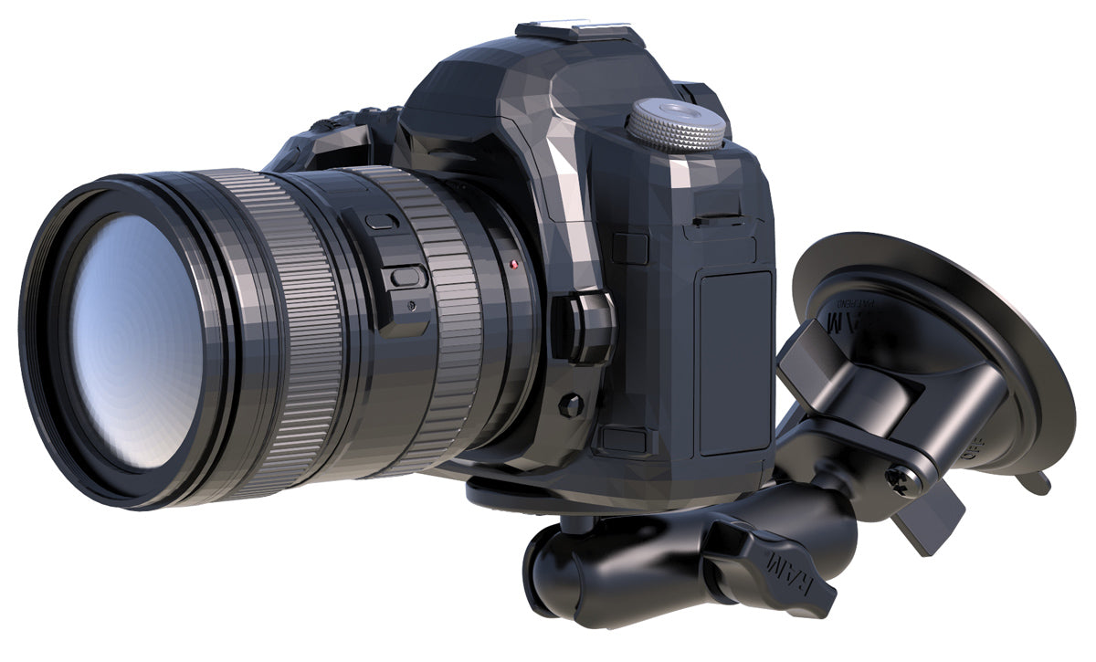 Ram Twist Lock Suction Cup Mount w 1/4-Inch-20 Stud For Camera
