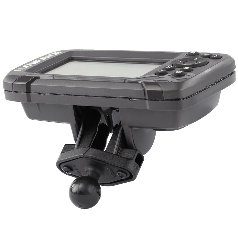 With the RAM 1-inch ball adapter, you can mount your Lowrance Hook² or Reveal 5 Series device securely and with ease.