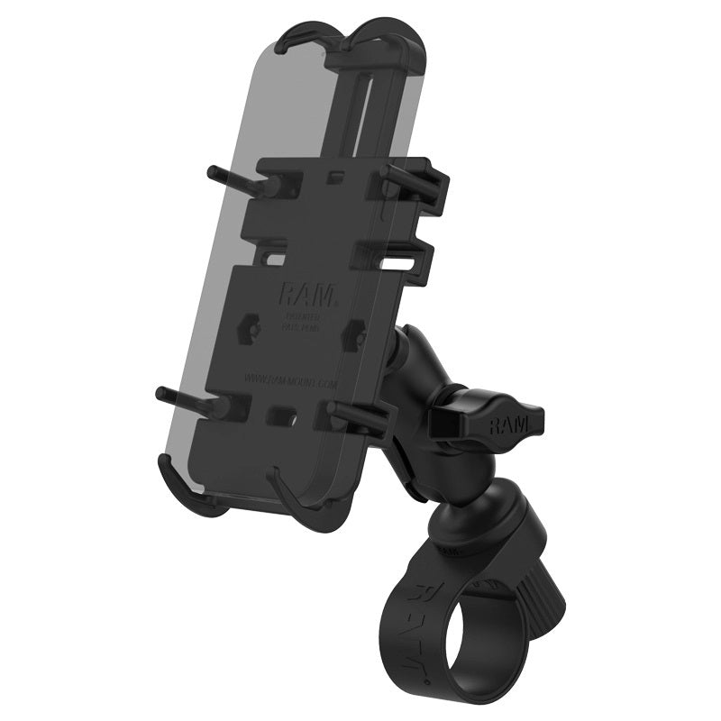 RAM Tough-Strap Handlebar Mount with Quick-Grip Phone Holder