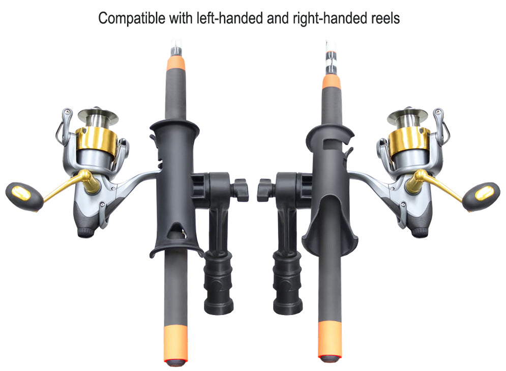 RAM Tube Jr Fishing Rod Holder with 4" Spline Post and Adapt-A-Post Track Base