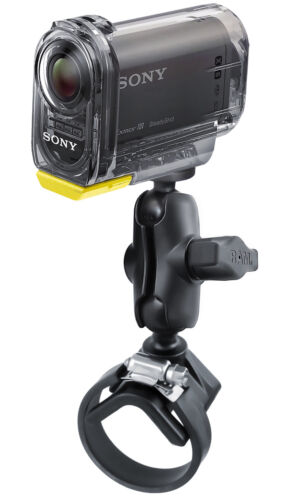 RAM V-Strap ATV UTV 1" Ball Short Mount with 1/4"-20 Camera Adapter
