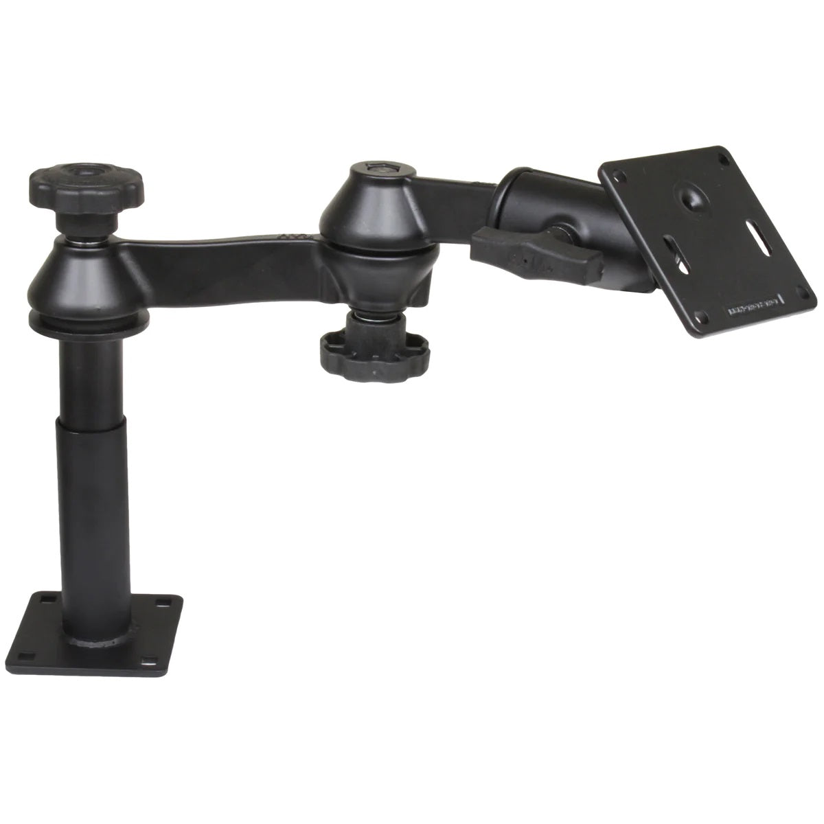 RAM Tele-Pole System with 4" & 5" Poles, Dual Swing Arms with 75x75mm VESA Plate