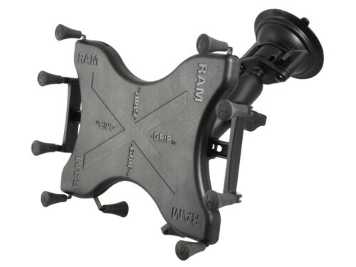 RAM Twist-Lock Suction Cup Mount with X-Grip Holder for 9" - 10" Tablets