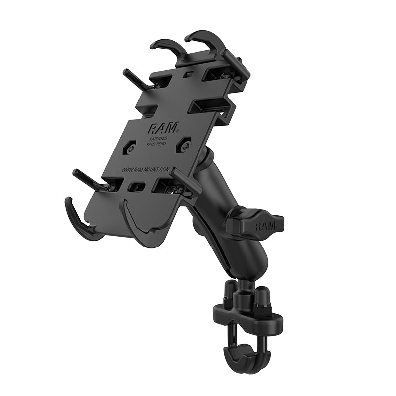 RAM Handlebar Mount with U-bolt and Quick-Grip Holder for Phone / GPS