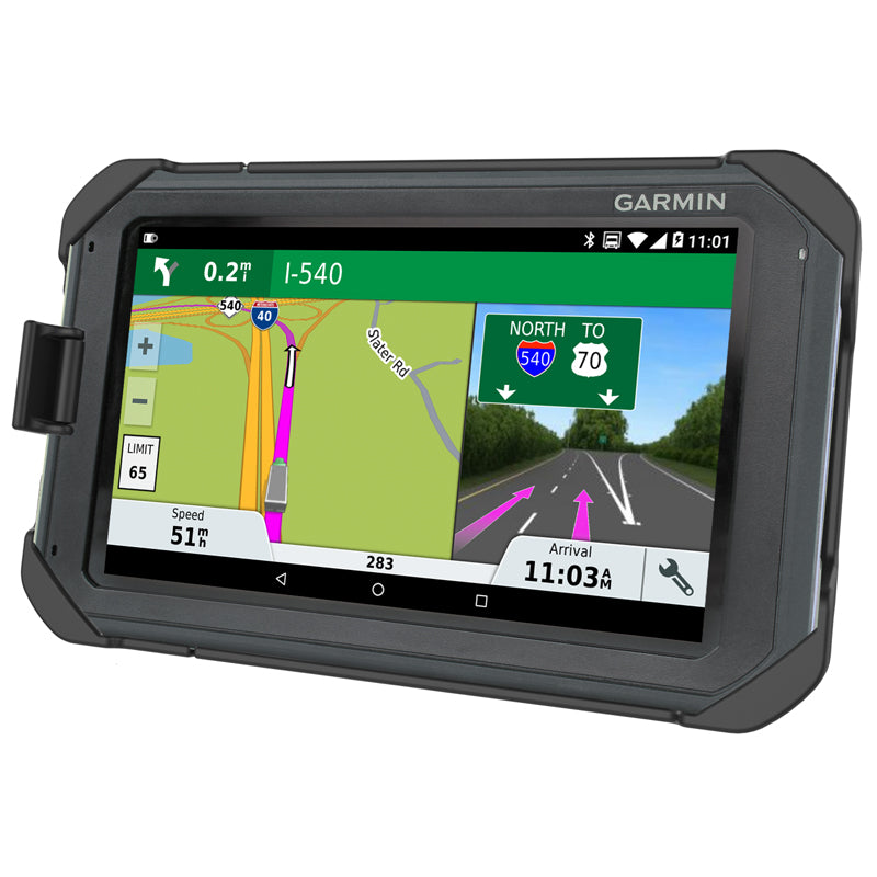 RAM EZ-Roll'r Locking Custom Cradle for Garmin Fleet 770, 780, 790 + More
