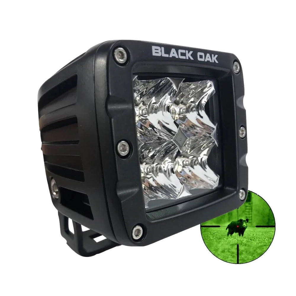 Black Oak Pro Series 2.0 2 Inch 940nm Infrared POD LED Light - Black
