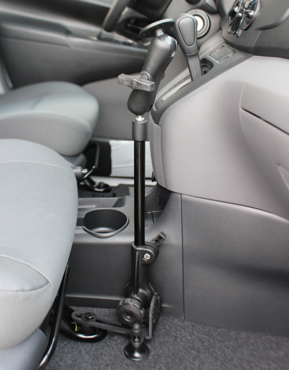 RAM Pod HD No Drill Vehicle Mount with 12" Aluminum Rod and Round Plate