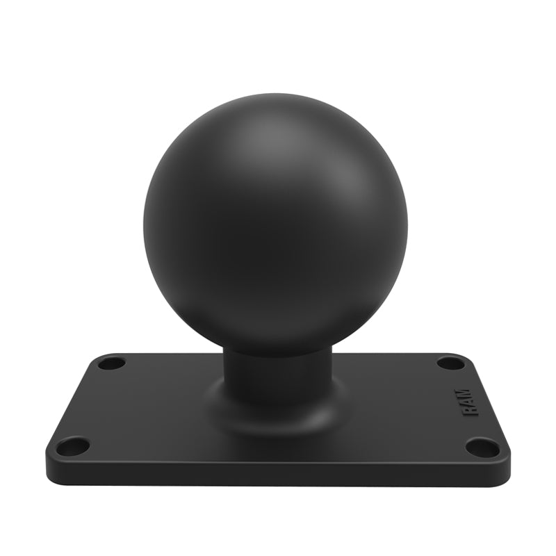RAM Mount 2" x 4" Rectangular Base with 2.25" Rubber Ball