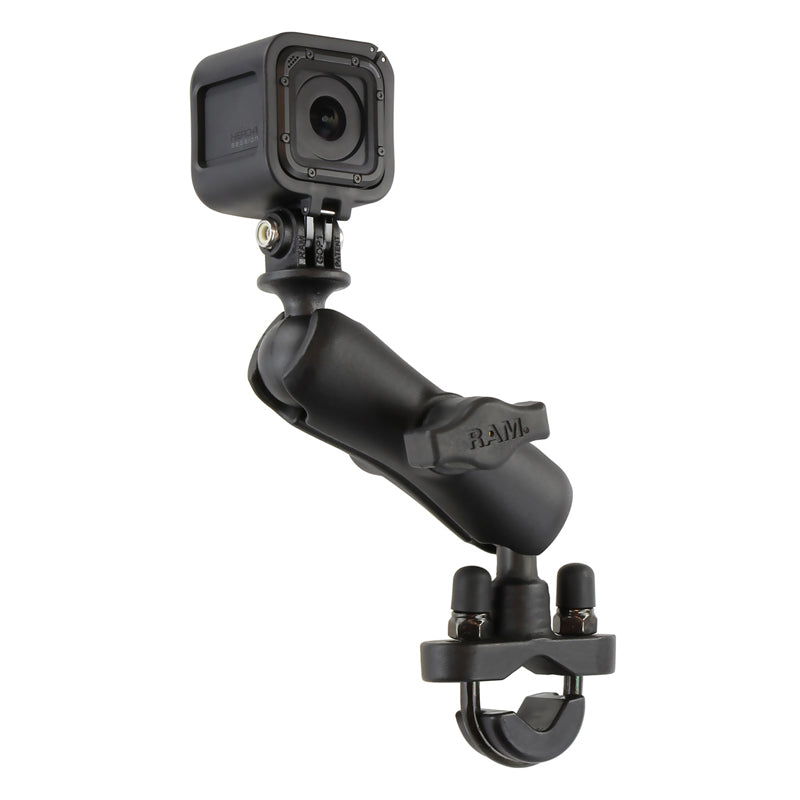 RAM Handlebar / Rail Mount with Action Camera Adapter