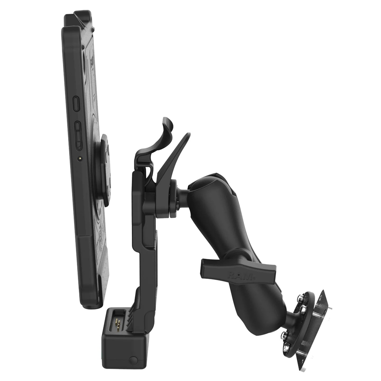 RAM GDS Uni-Conn PTT Remote Speaker Mic Bundle for Kodiak – Rugged PoC Communication Dock System