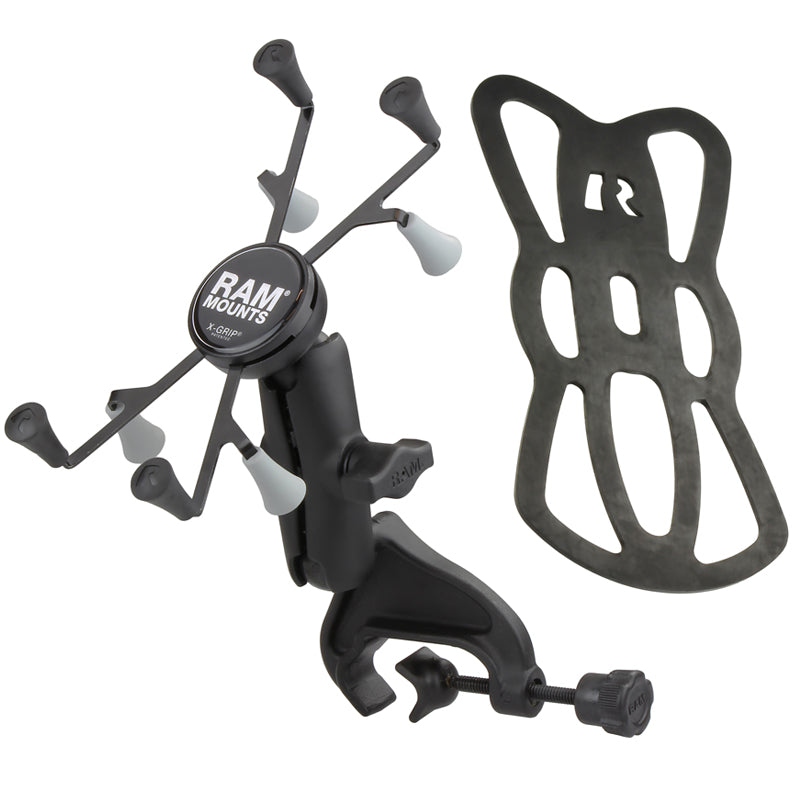 RAM® X-Grip® Yoke Clamp Tablet Mount for 7"-8" Devices – Cockpit, Aircraft, and Vehicle Rail Mount
