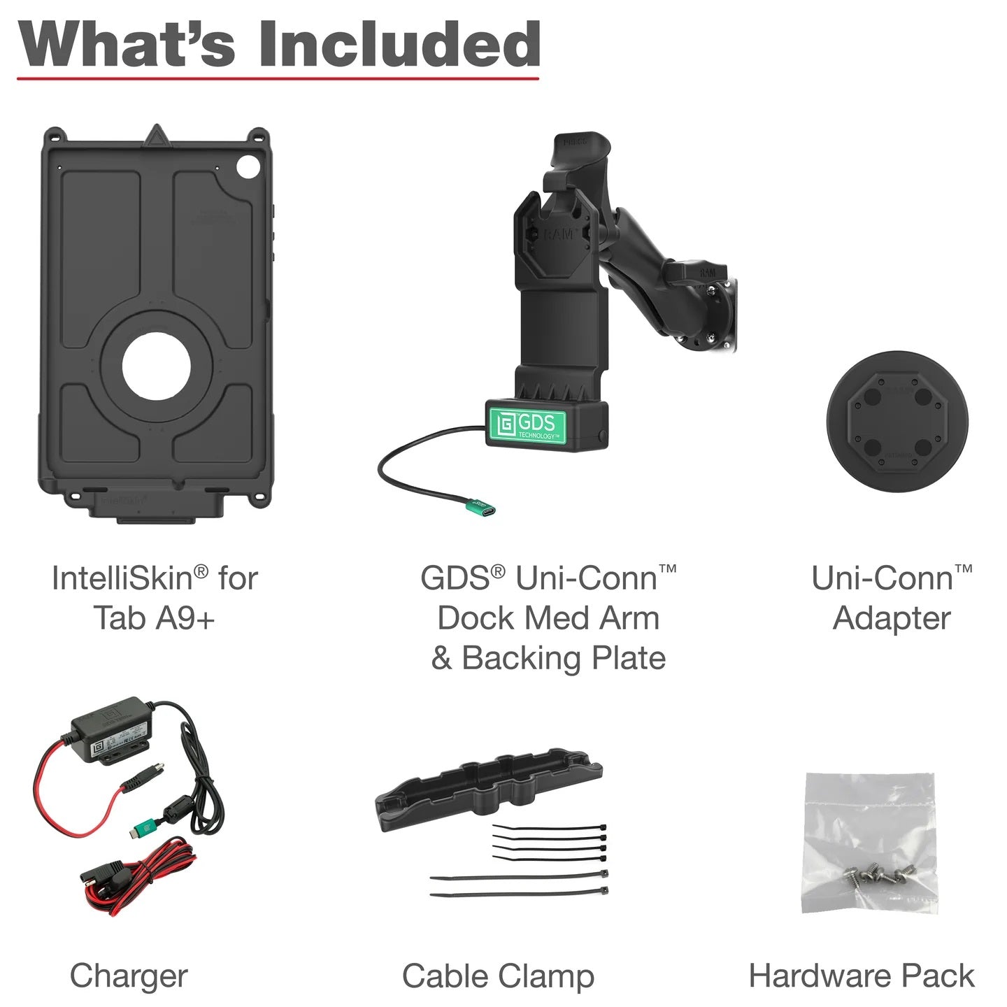 RAM GDS Uni-Conn Vehicle Bundle for Samsung Tab A9+ Tablet