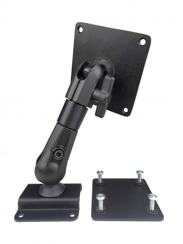 Havis Rugged Articulating Dual Ball Drill Down Mount with 75mm VESA Plate
