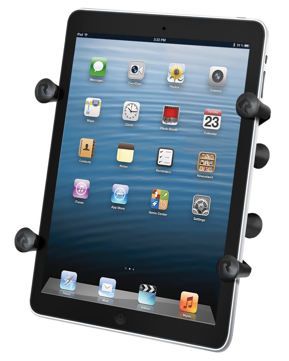 RAM X-Grip Universal 7"-8" Tablet Holder with 1.5" Ball (C Size) – Heavy-Duty Mount by RAM Mounts