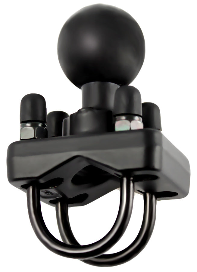 RAM Double U-Bolt Mount Base with 1.5" Ball for 1" - 1.25" Rails
