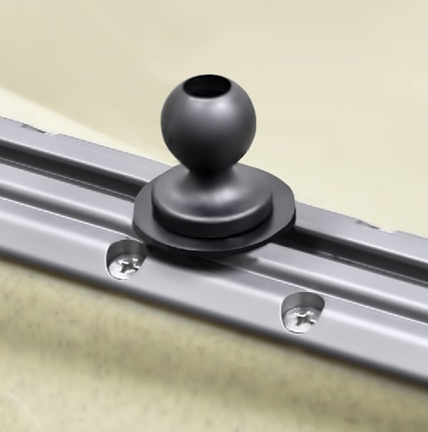 RAM Mount Track Ball T-Bolt Track Adapter with 1.5" Ball