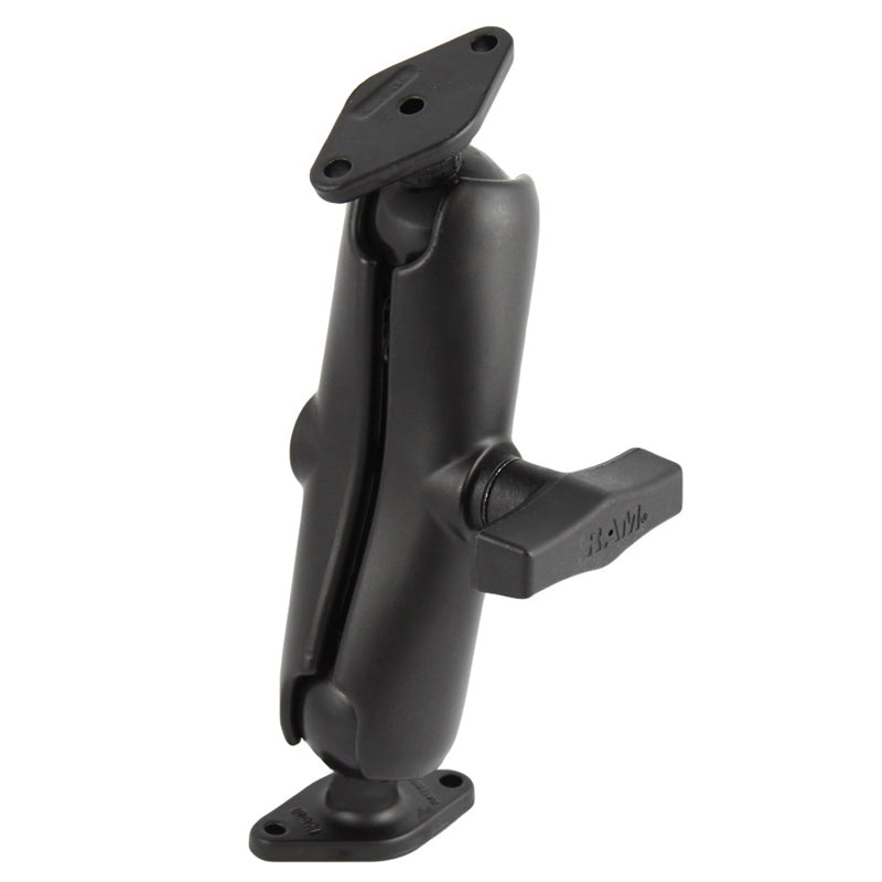 RAM Dual Diamond Base 1.5" Ball Mount with Medium Arm