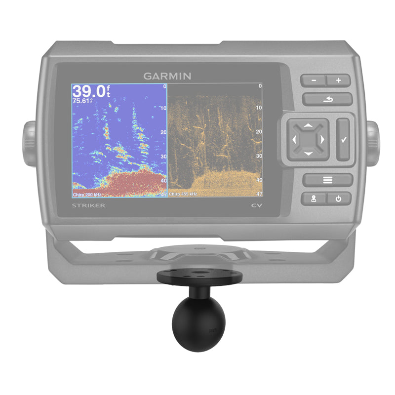 RAM® Garmin Fishfinder Adapter with C Size 1.5" Ball and Round Plate | RAM-202-G4U