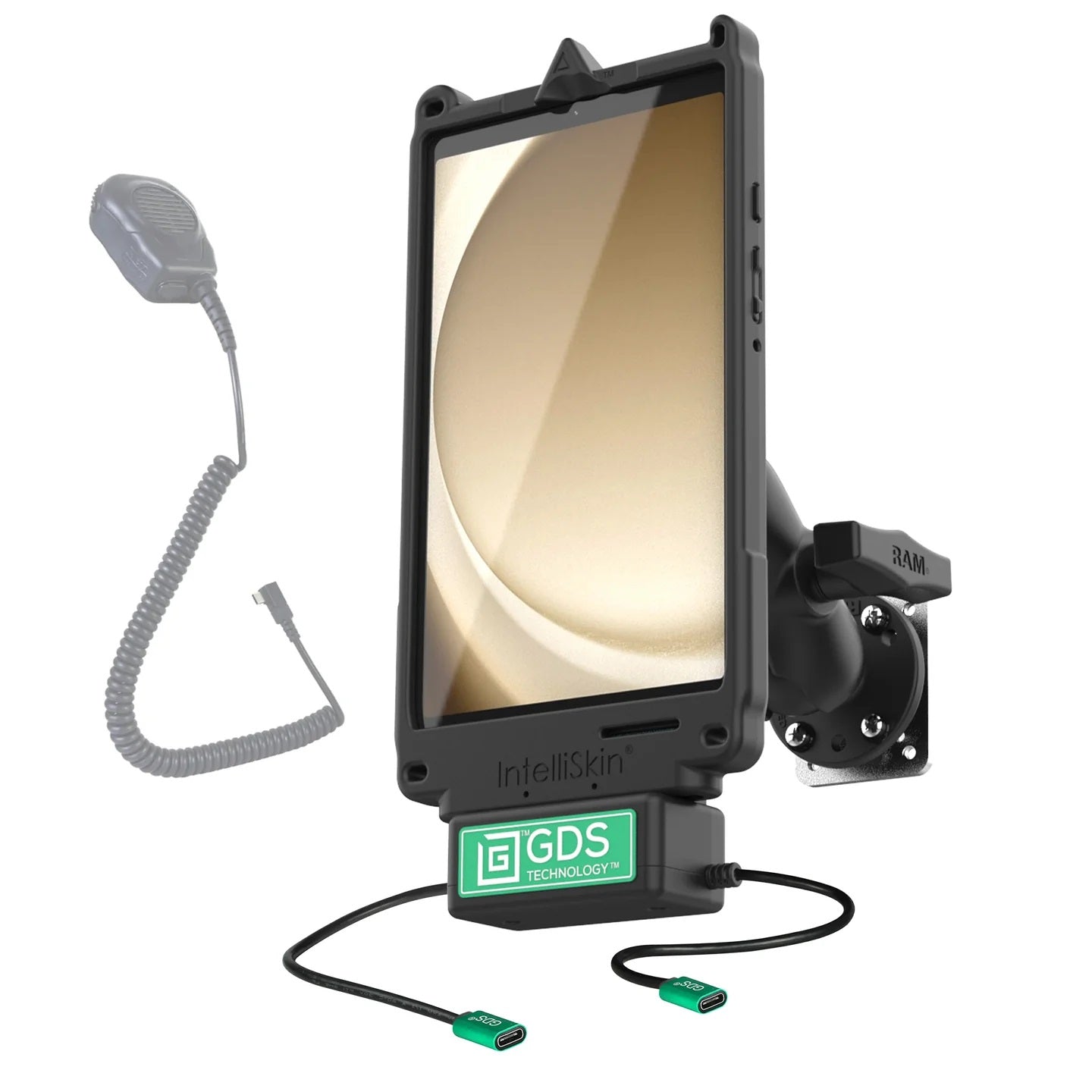 RAM GDS Uni-Conn Klein VALOR PTT Vehicle Bundle for Samsung Tab A9