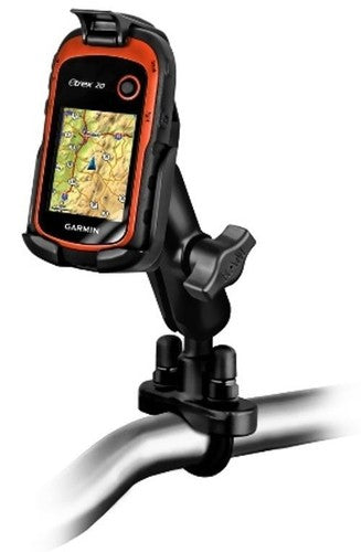 RAM 1" Ball Handlebar Mount with U-Bolt for Garmin eTrex 10, 20 & 30