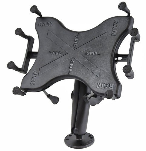 RAM® X-Grip® Drill-Down Double Ball Tablet Mount for 9"–11" Devices | Long Arm AMPS Base