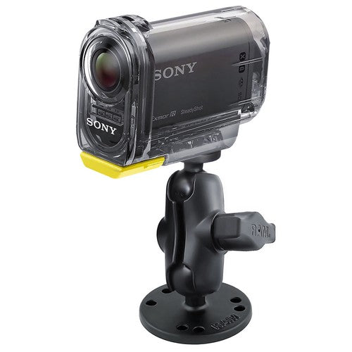 RAM Drill-Down Short Mount with 1/4"-20 Threaded Camera Adapter