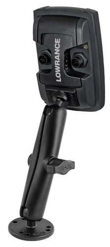 RAM 1" Ball Long Mount with Quick Release Adapter for Lowrance Mark 4 & Elite 4