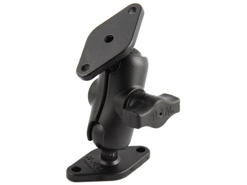 RAM Flat Surface Short Mount with Two Diamond 1" Ball Bases