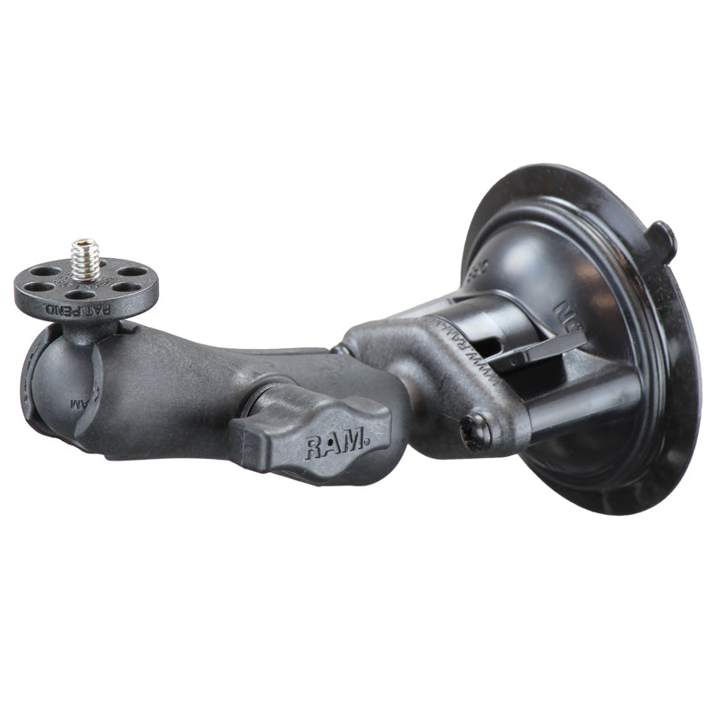Ram Twist-Lock Suction Cup Composite Mount with Threaded 1/4"-20 Camera Adapter