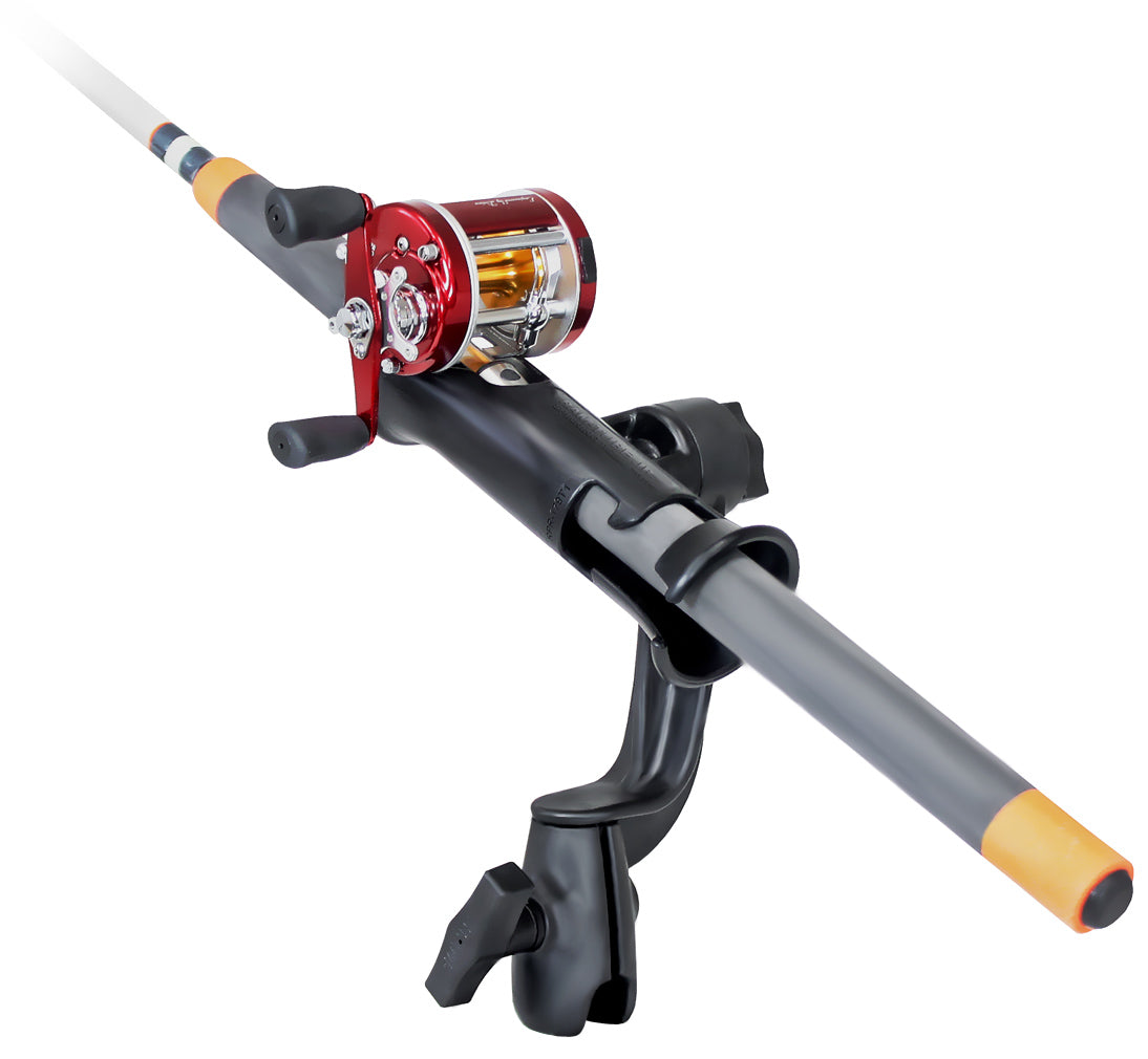 RAM® Tube Jr.™ Fishing Rod Holder with Revolution Arm and C Size 1.5" Ball Socket | RAP-390-RB-NBU